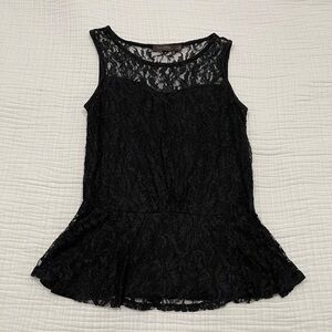 The Limited Black Lace Tank Top